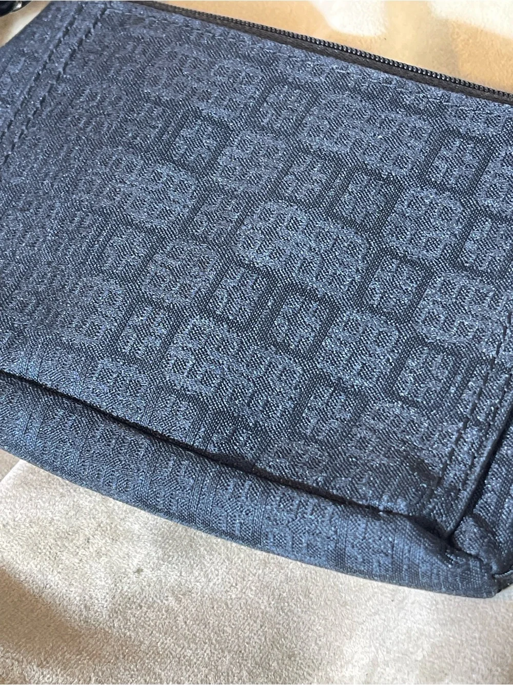 Black Canvas Wristlet
